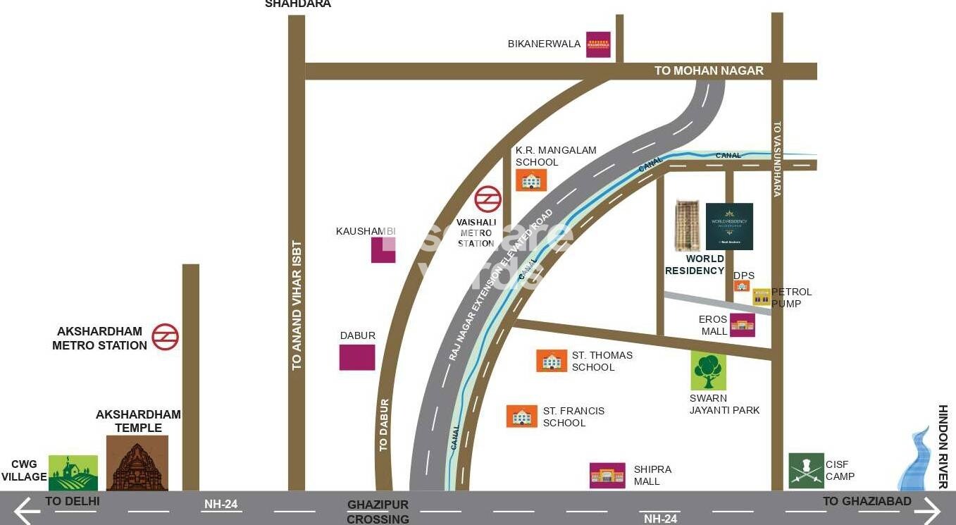 Real Anchor World Residency Location Image