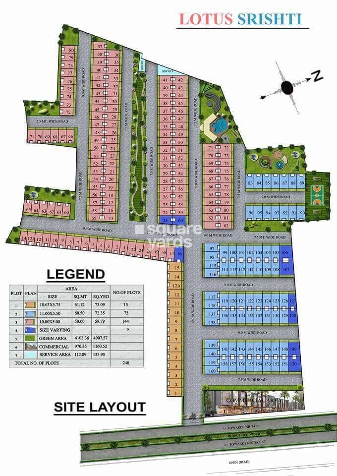 Renowned Lotus Srishti Master Plan 1
