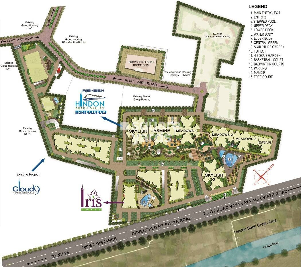 Rishabh Hindon Green Valley Master Plan Image