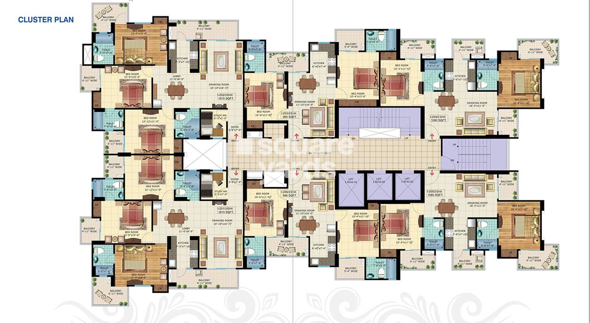 Rishabh Iris Tower Floor Plans