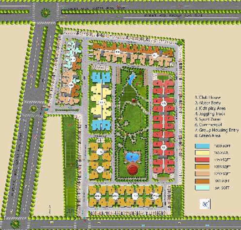 Sangwan Heights Master Plan Image