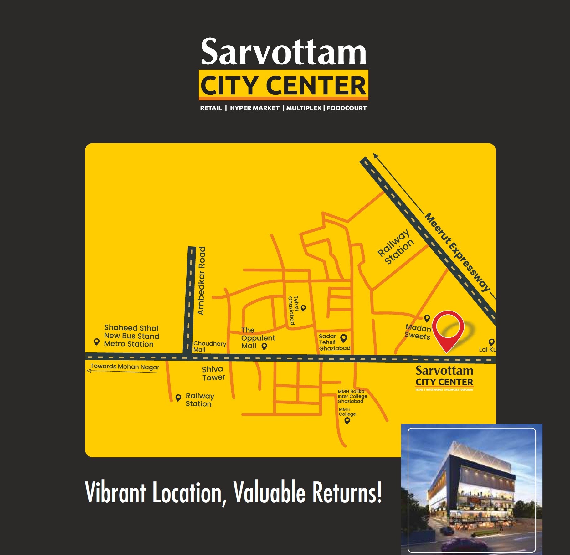 Sarvottam City Center Location Image