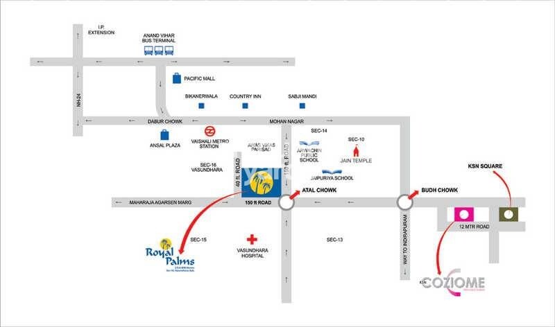 Sarvottam KSN Coziome Location Image