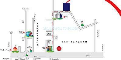 Saya Desire Residency Location Image