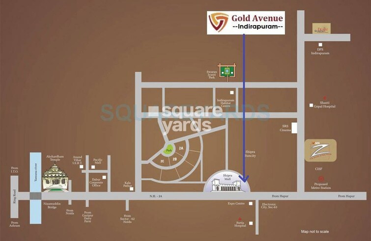 Saya Gold Avenue Location Image