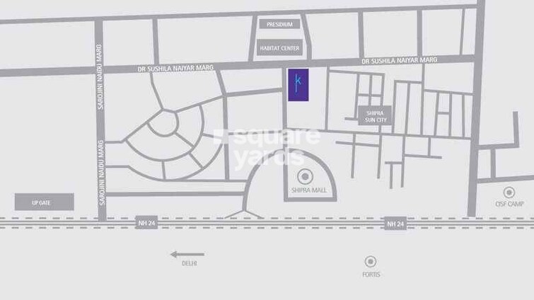 Shipra Suncity Location Image