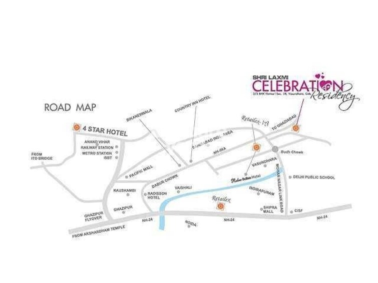 Shri Laxmi Celebration Residency Location Image