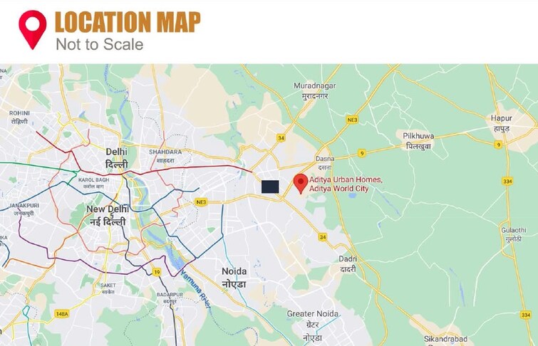 Shubh Homes Urban Royale Location Image