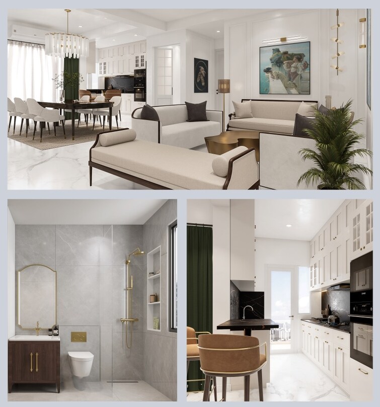 T And T The Blue Apartment Interiors 2