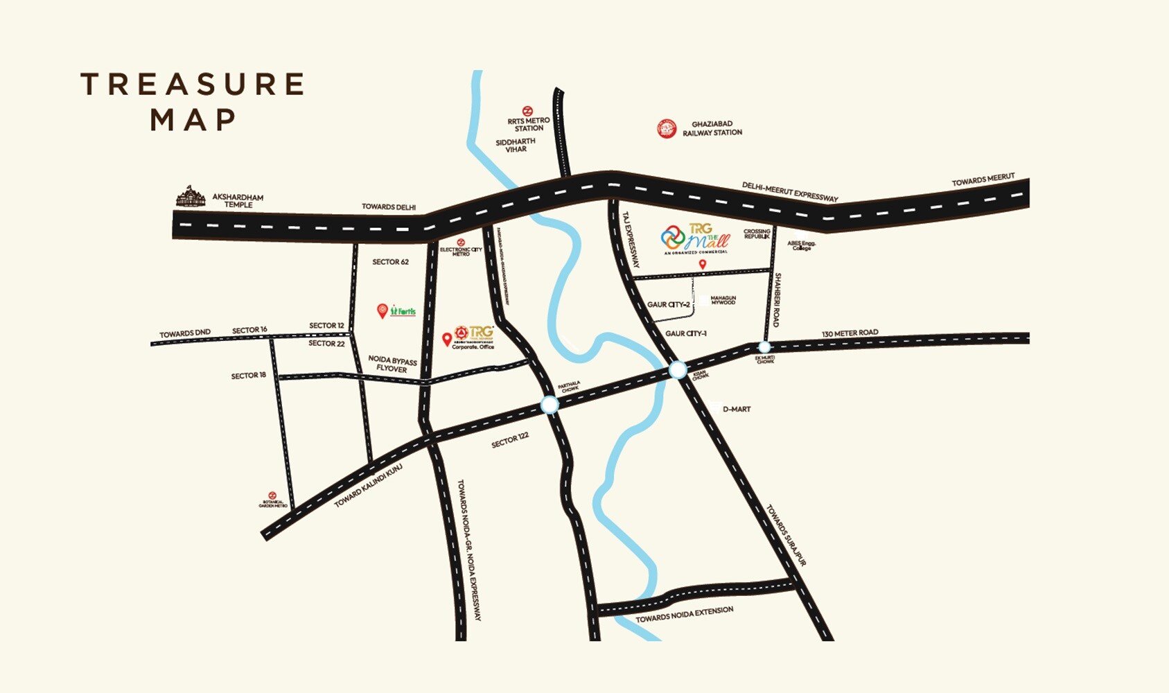 TRG The Mall Location Image