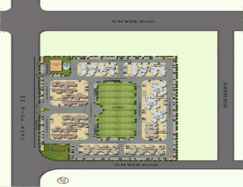 UPAVP Ganga Yamuna And Hindon Enclave Master Plan Image 1