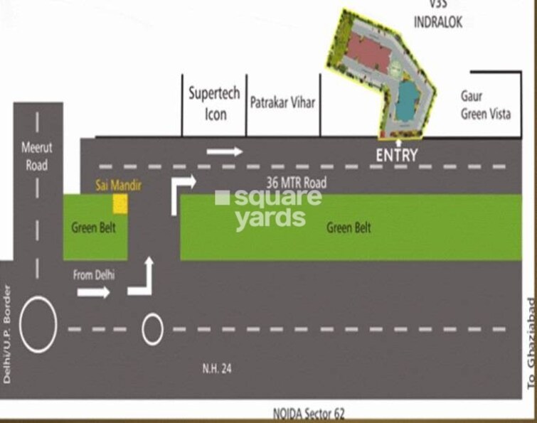 V3S Indralok Location Image