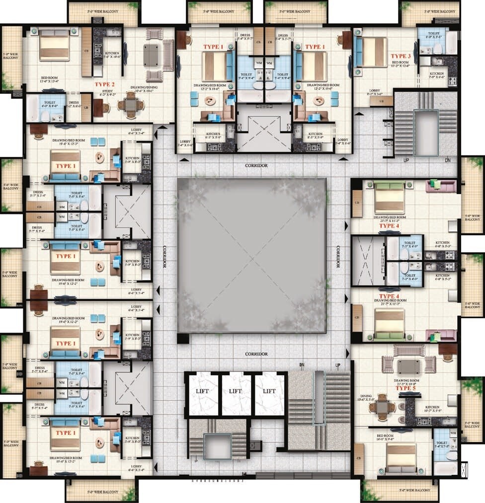 VVIP Suites Floor Plans 1