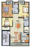 Aditya Gracious Floors 3 BHK Layout