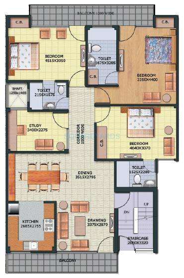 aditya gracious floors apartment 4bhk 2152sqft1