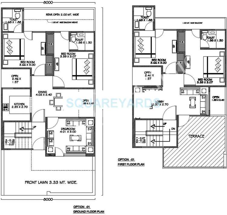 aditya luxurious villas villa 4bhk 1377sqft1