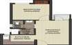 Aditya Vrinda Homes Phase 2 1 BHK Layout