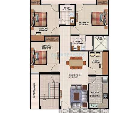 aditya willow 162 apartment 3bhk 1377sqft1