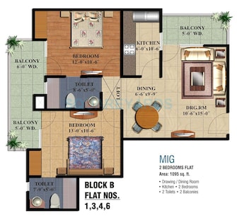 2 BHK Apartment For Resale in Ajnara Grace Sehani Khurd Ghaziabad  7840520