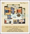 Ajnara Pride 2 BHK Layout