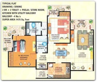 2 BHK Apartment For Resale in Amrapali Royal Vaibhav Khand Ghaziabad  7298012