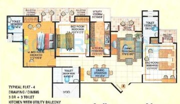  3 BHK Apartment at Amrapali Royal, Vaibhav Khand – for Rent