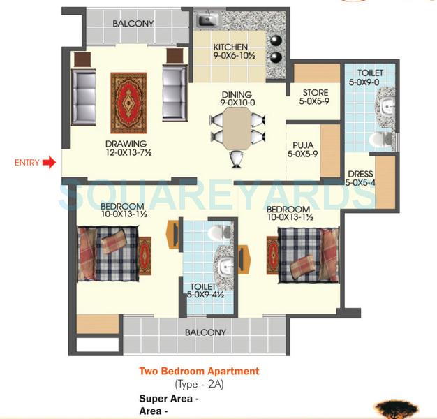 apex acacia valley apartment 2bhk 1200sqft 1