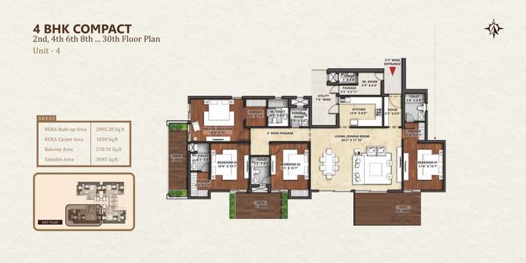 apex the rio apartment 4 bhk 3095sqft 20204001144031