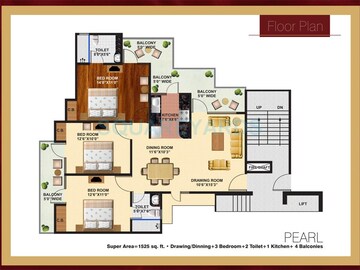  3 BHK Apartment at Arihant Ambience, Sain Vihar – for Sale