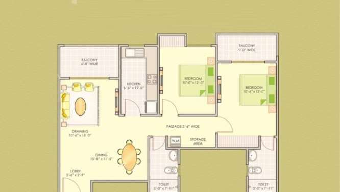 ashiana green apartment 2 bhk 1250sqft 20211911151937