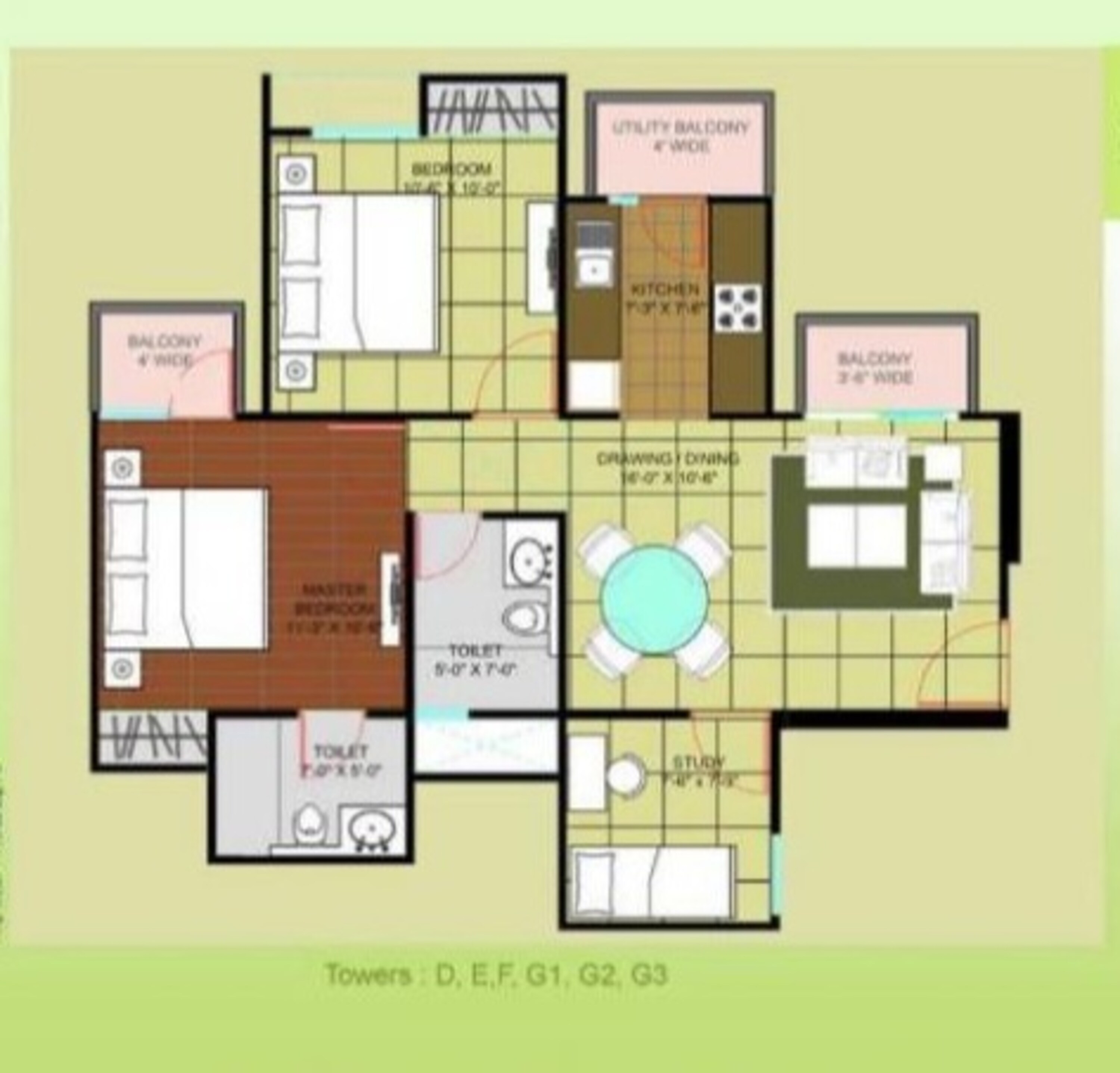 assotech the canopy apartment 2 bhk 1325sqft 20204014104032