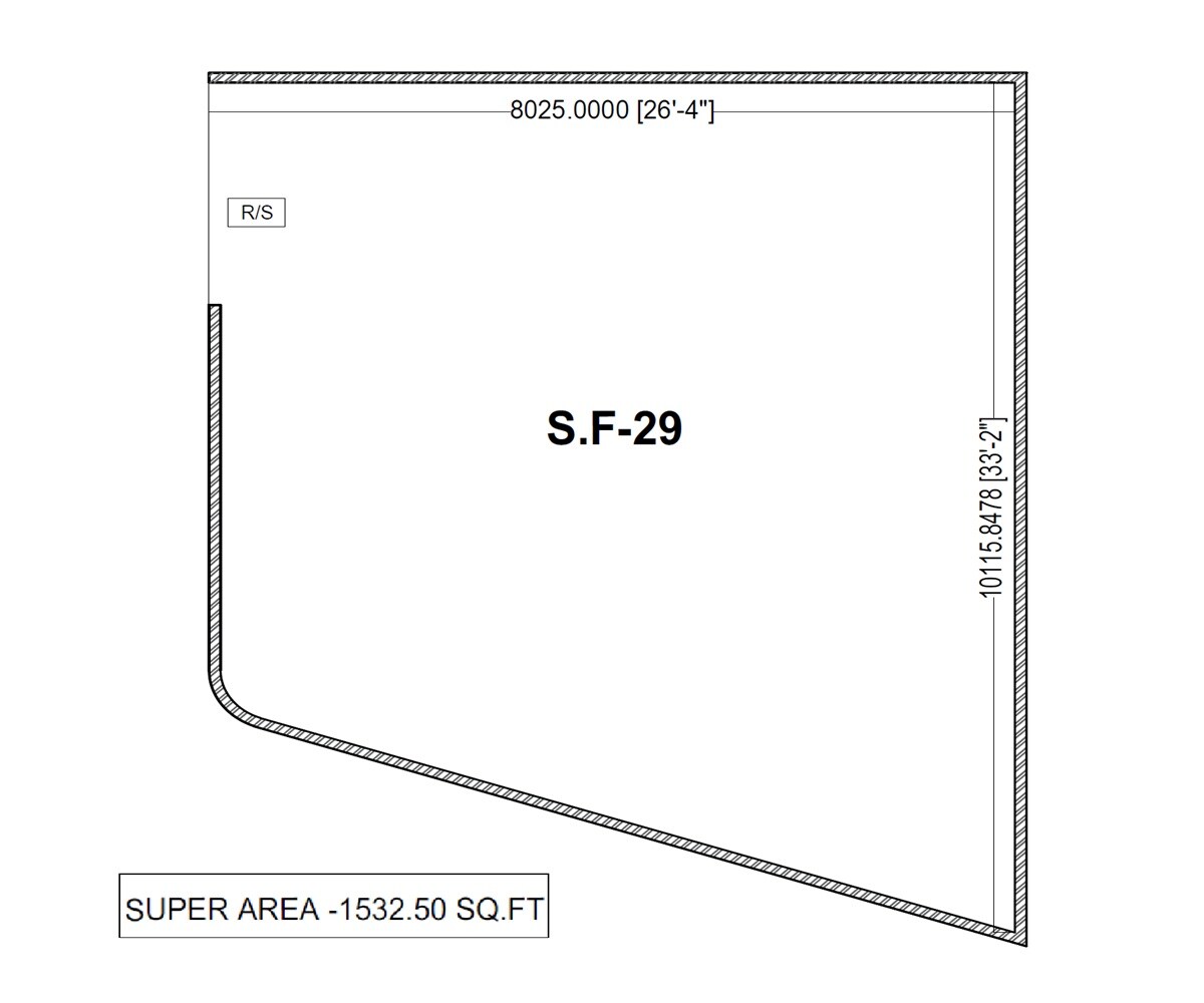 Floor plan of 1532 Sq. Ft. Retail Shop in Astrus Capella, Ghaziabad