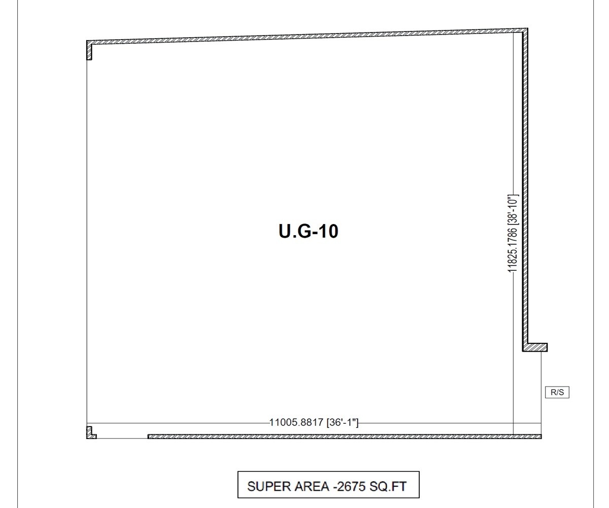 Floor plan of 2675 Sq. Ft. Retail Shop in Astrus Capella, Ghaziabad