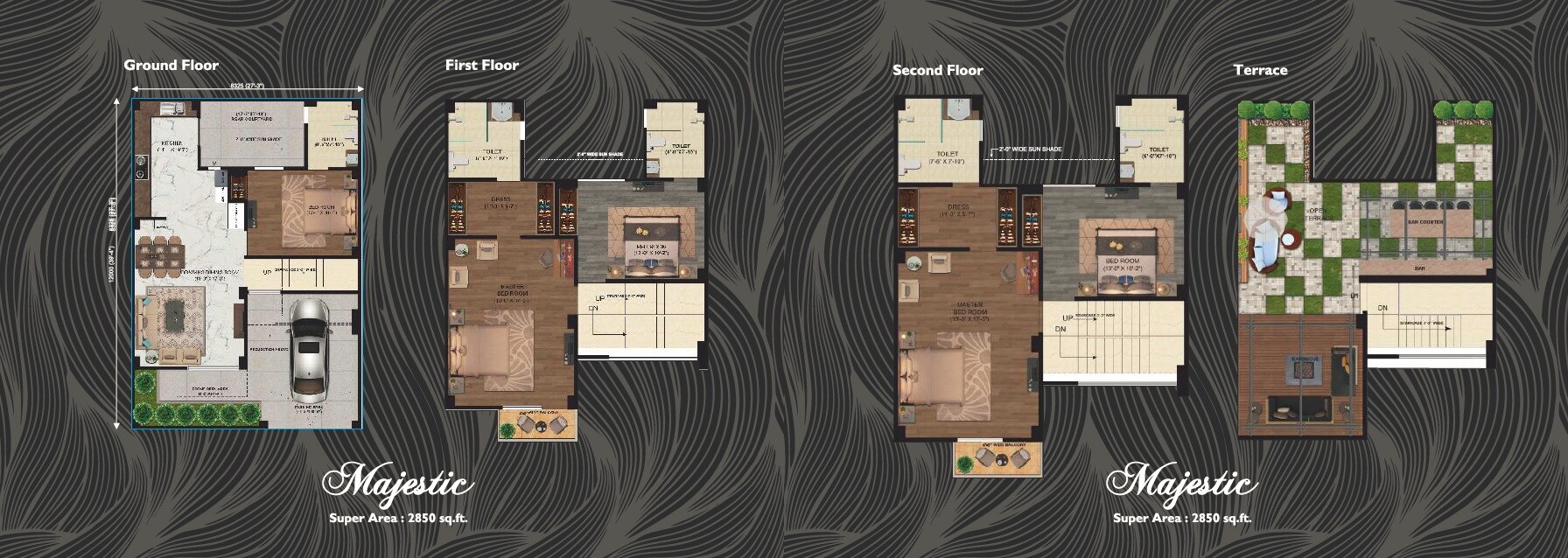 5 BHK 2850 Sq. Ft. Villa