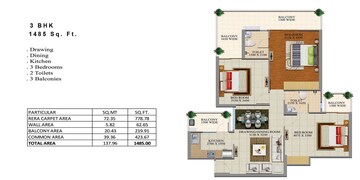  3 BHK Apartment at Divyansh Onyx, Gyan Khand – for Sale