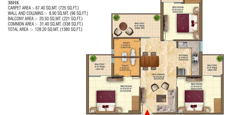 divyansh skardi greens apartment 3 bhk 1380sqft 20232419172411