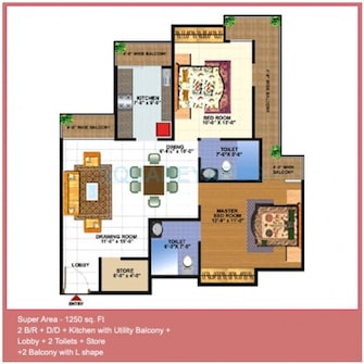 2 BHK Apartment For Resale in Gardenia Glamour Vasundhara Sector 3 Ghaziabad  7496367