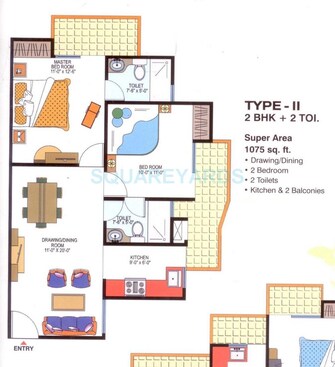 2 BHK Apartment For Resale in Gardenia Square 2 Sain Vihar Ghaziabad  7608858