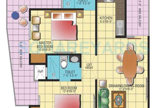 gaurs homes elegante apartment 2bhk 1080sqft 1