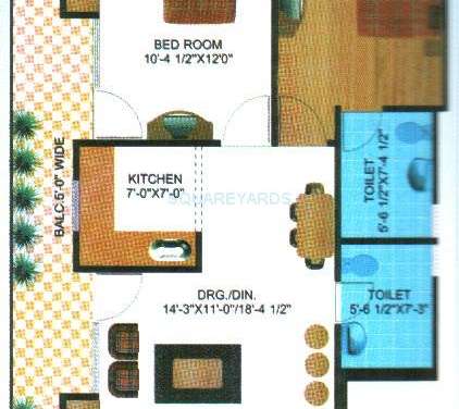 himalaya tower apartment 2bhk 1082sqft 1