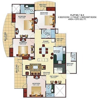 4 BHK Apartment For Resale in JM Royal Park Vaishali Sector 9 Ghaziabad  6505197