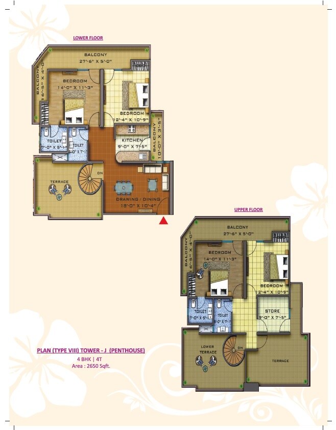4 BHK 2650 Sq. Ft. Apartment