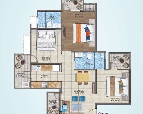 land craft metro homes phase 1 apartment 3 bhk 644sqft 20241915141906
