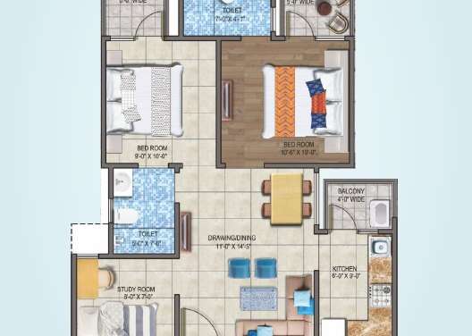 land craft metro homes phase 2 apartment 2 bhk 551sqft 20242615142647