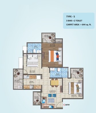 3 BHK Apartment For Resale in Land Craft Metro Homes Phase 4 Basantpur Saitli Ghaziabad  6528472