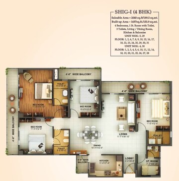 4 BHK Apartment at Mahagun Montage, Dundahera – for Sale