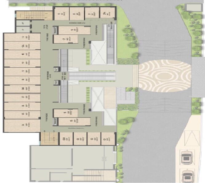 Floor plan of 310 Sq. Ft. Retail Shop in Migsun One Central, Ghaziabad