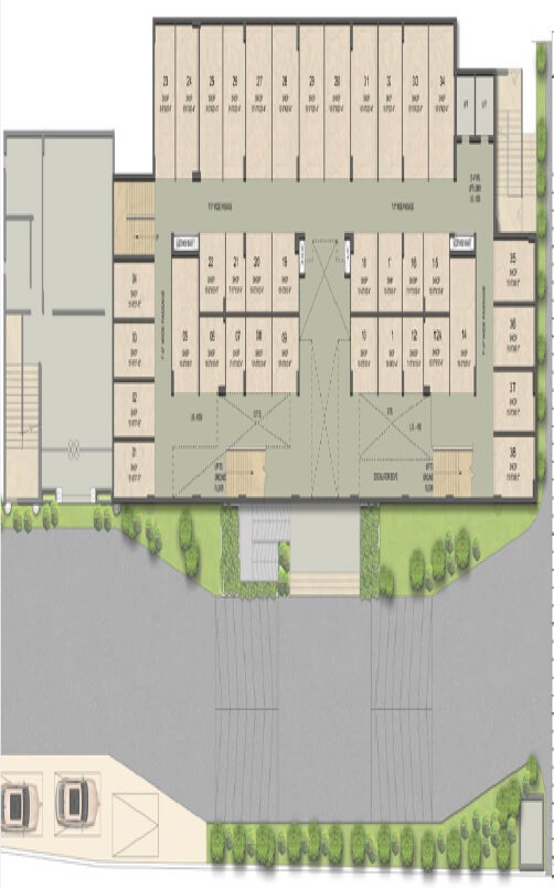 Floor plan of 415 Sq. Ft. Retail Shop in Migsun One Central, Ghaziabad