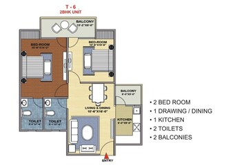  2 BHK Apartment at Mittal Rajnagar Residency, Raj Nagar Extension – for Sale