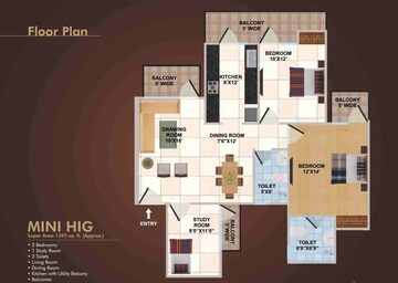  2 BHK Apartment at Panchsheel Wellington 2, Dundahera – for Sale